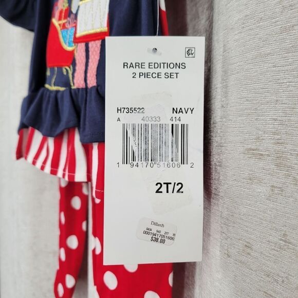 Rare Editions Holiday Christmas Matching Set Nutcracker Girls Toddler 2T NEW - Picture 4 of 6